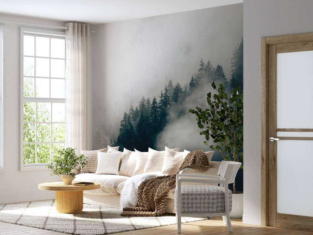 Mattina nebbiosa sulle Alpi