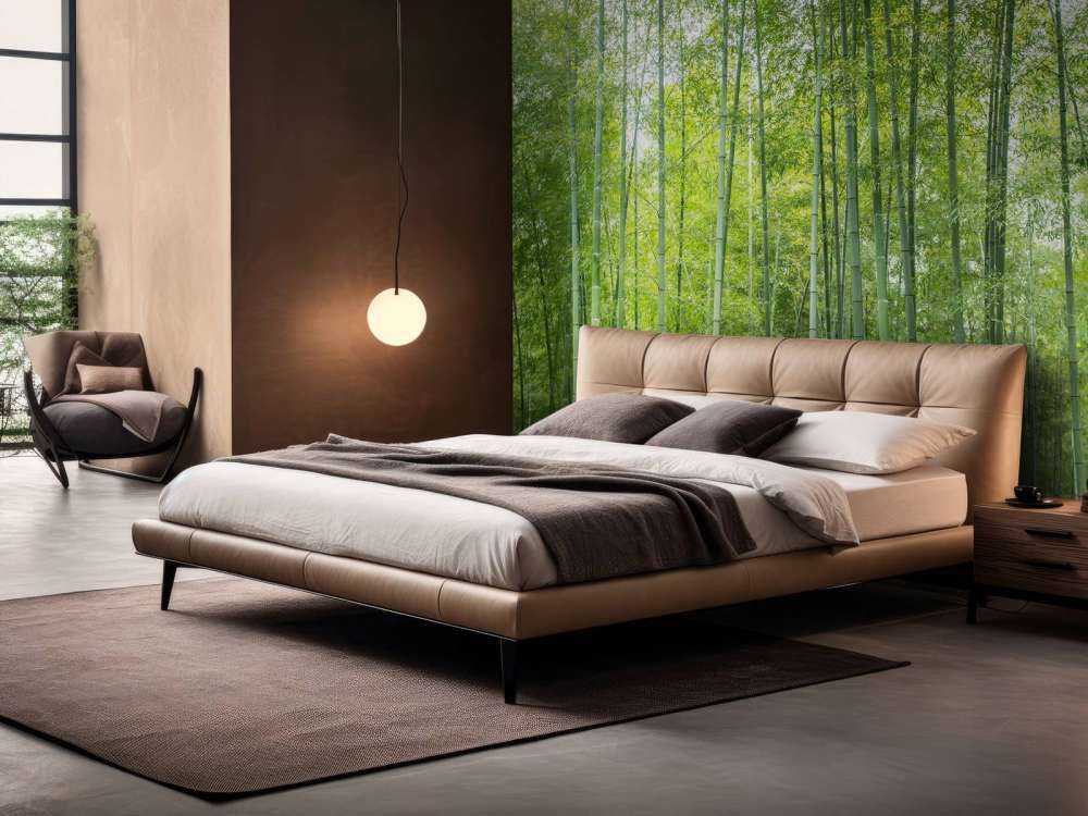 Foresta di bambù verde