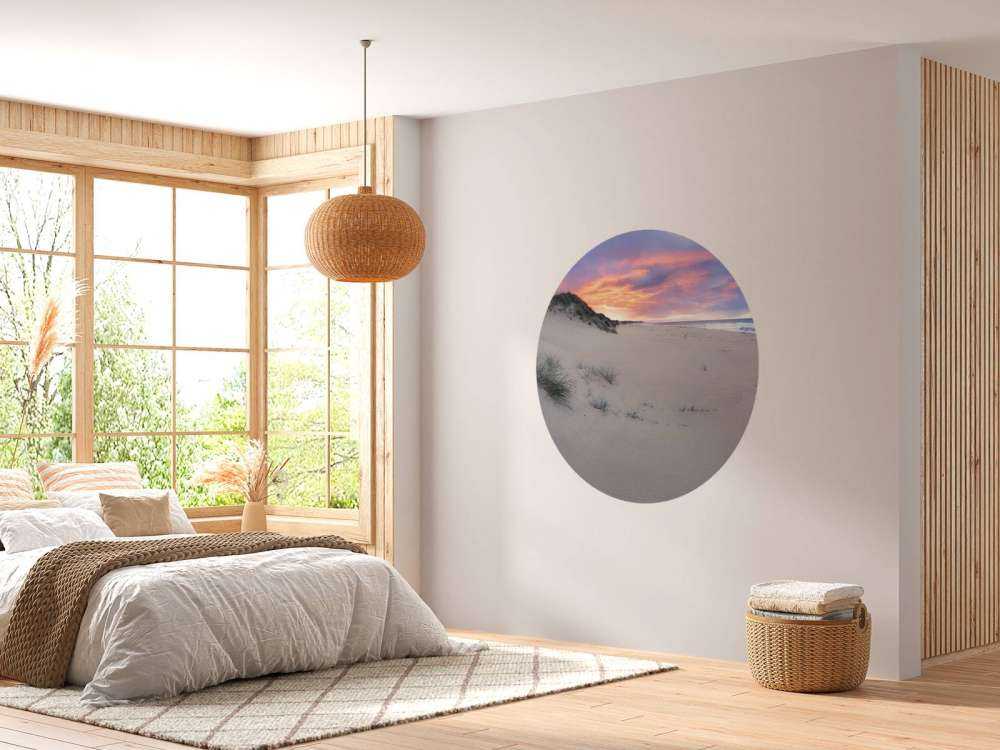 Alba sulle dune di sabbia