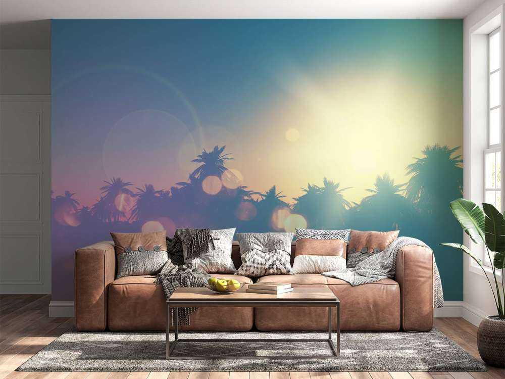 Palme con effetto retrò