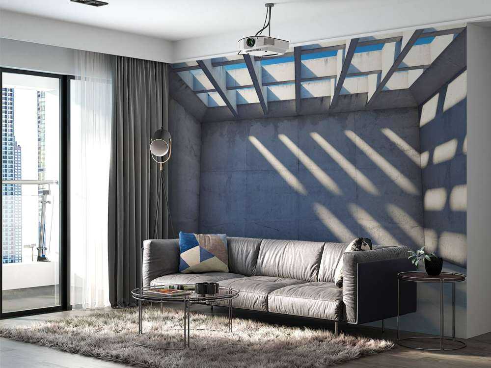 Spazio vuoto con tetto aperto