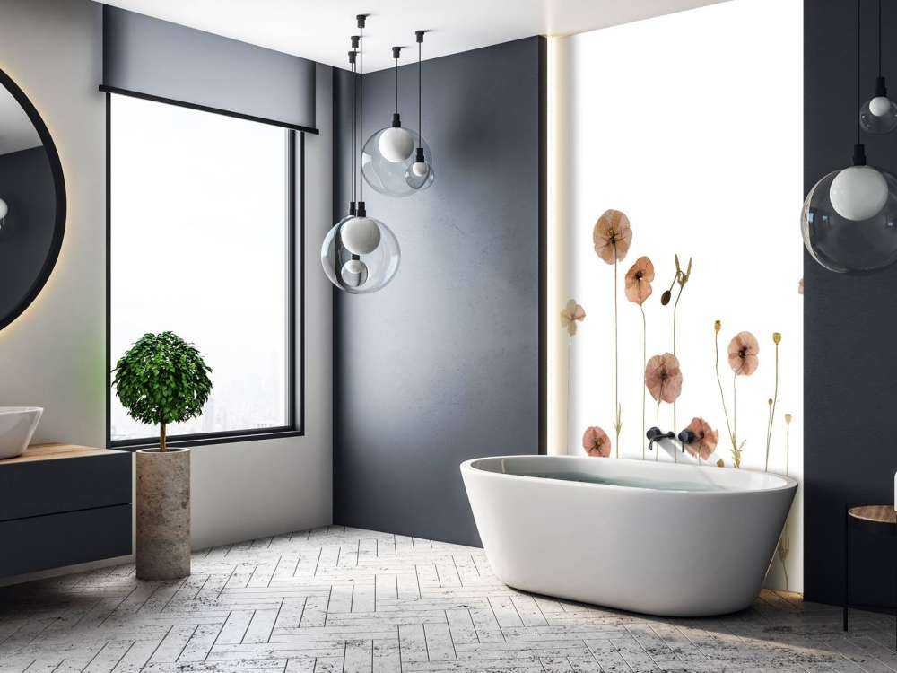 Campo di fiori di papavero colorato