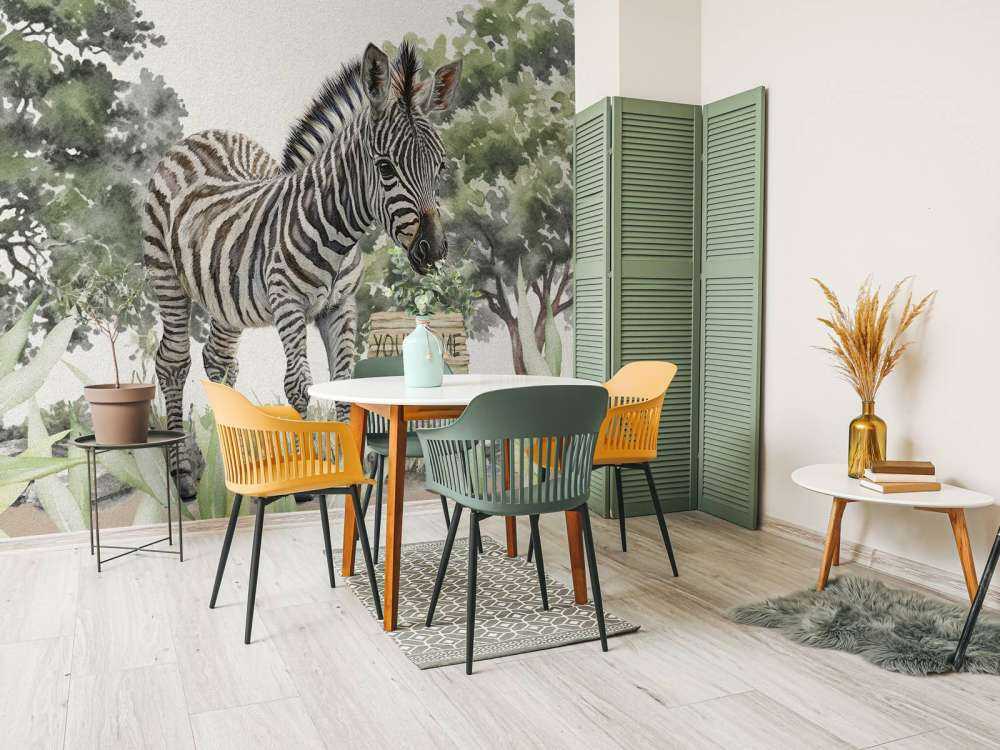 Giovane zebra in libertà