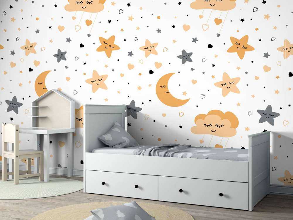 Nuvole, lune e stelle