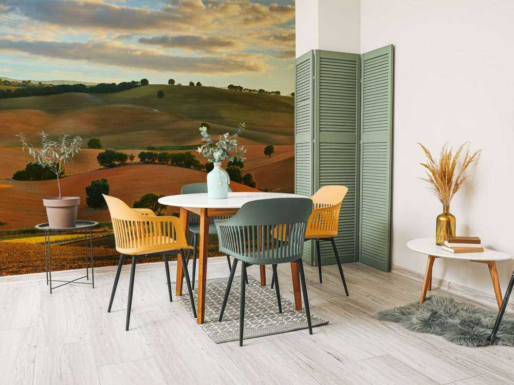 Paesaggio con le montagne