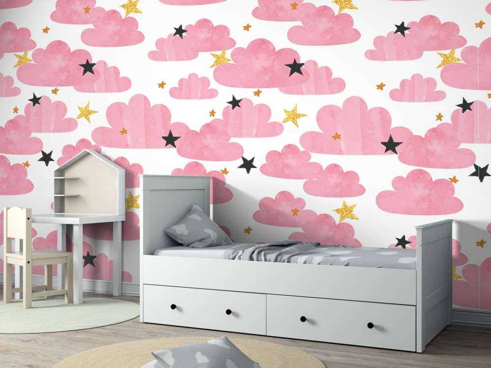 Nuvole acquerellate, rosa