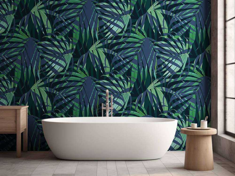 Foglie di palma verdi