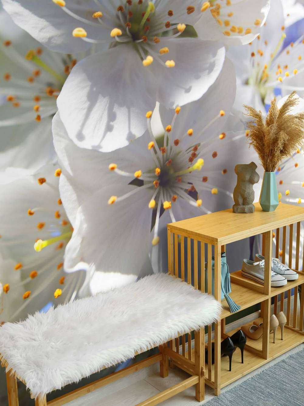 Fiori bianchi ravvicinati