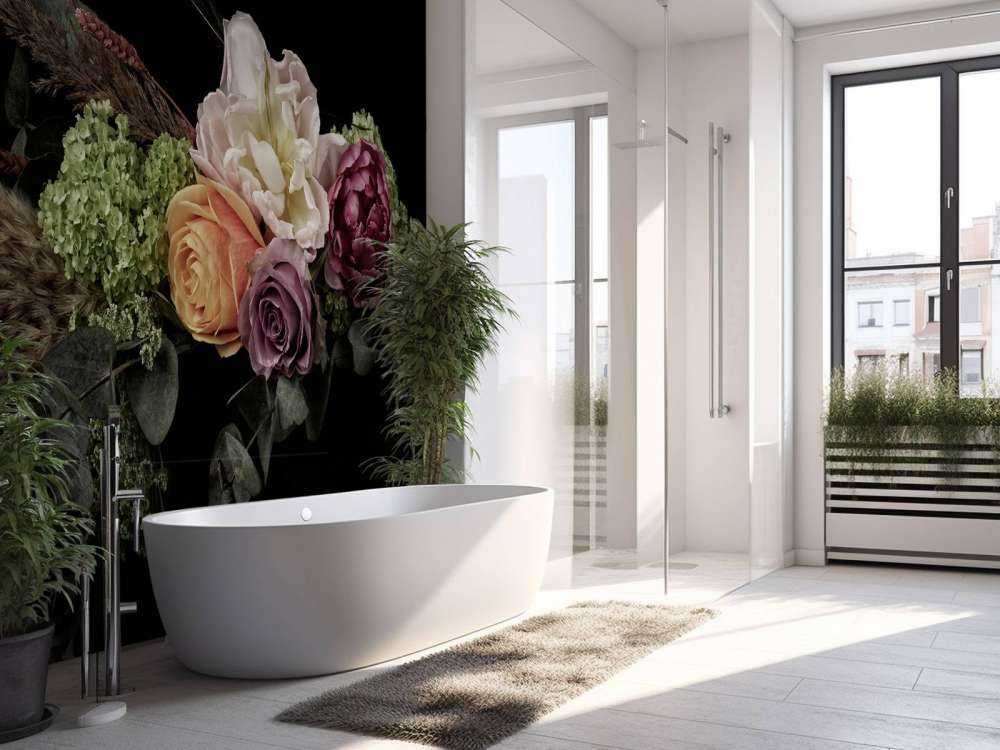 Bouquet di fiori di piume di pavone