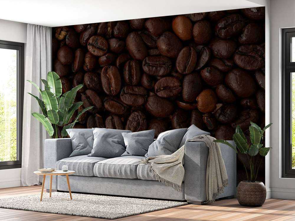 Chicchi di caffè in primo piano