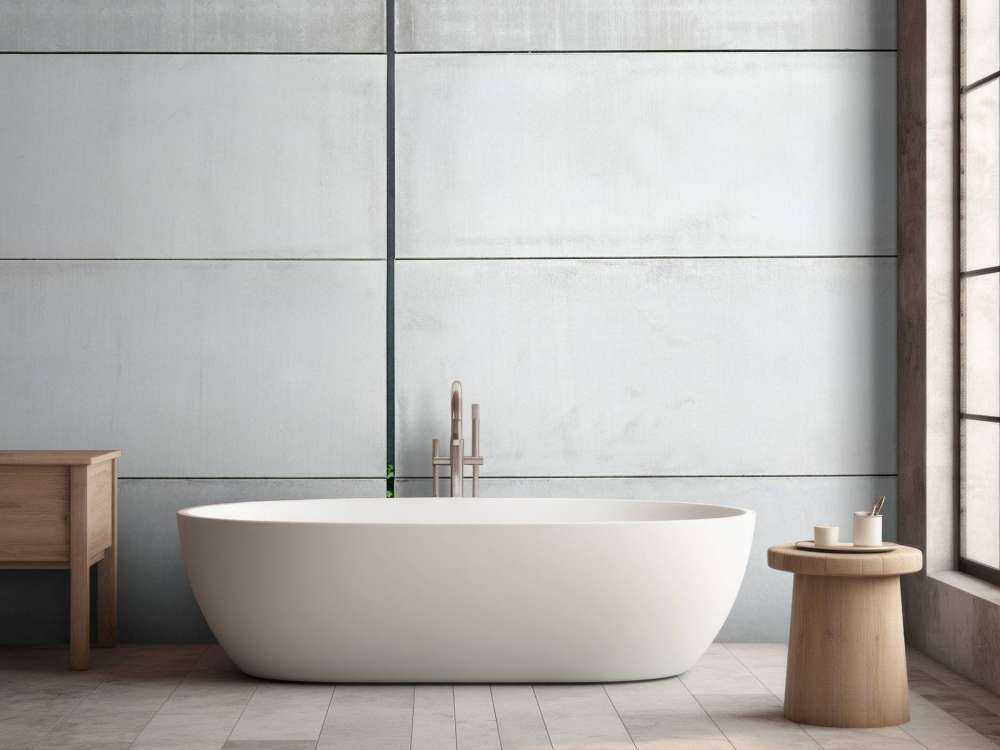 Parete di lastre di calcestruzzo 