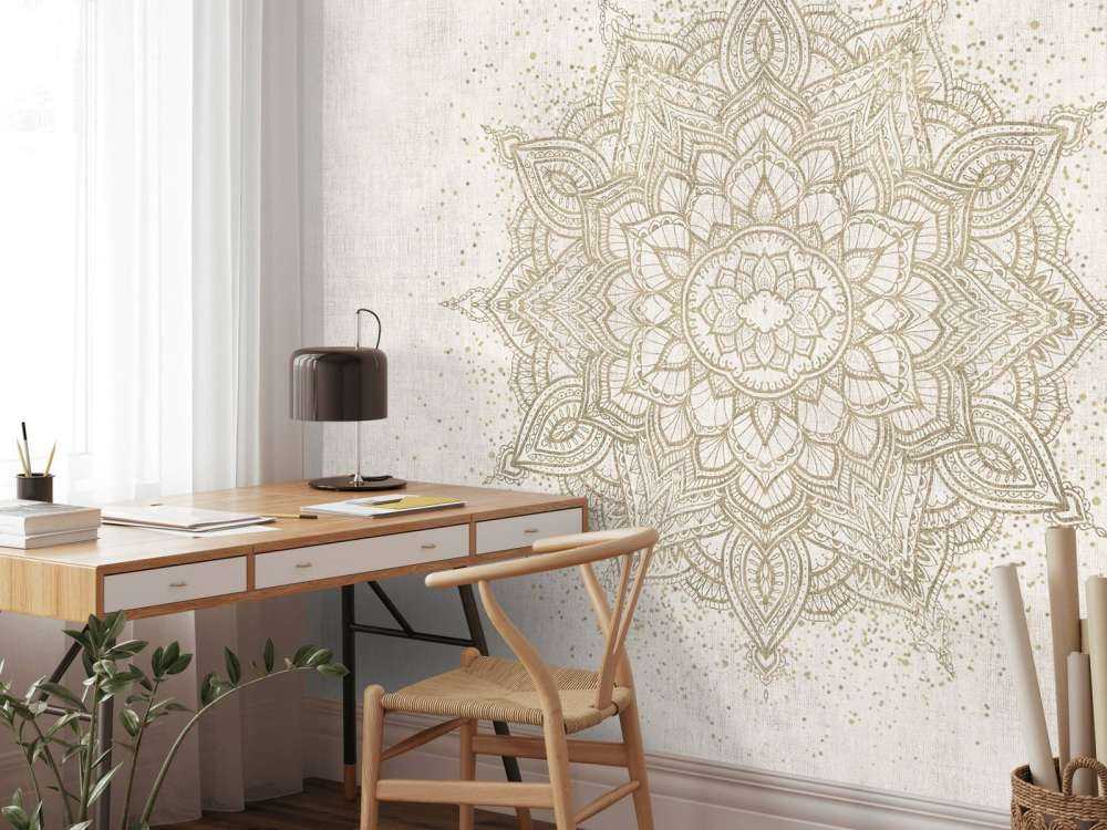 Mandala Golden Sparkling - beige
