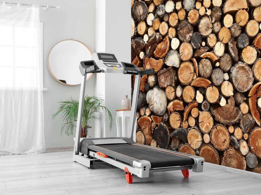 Tronchi d'albero impilati