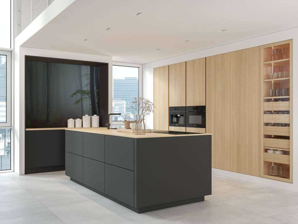 Panorama forestale nebbioso