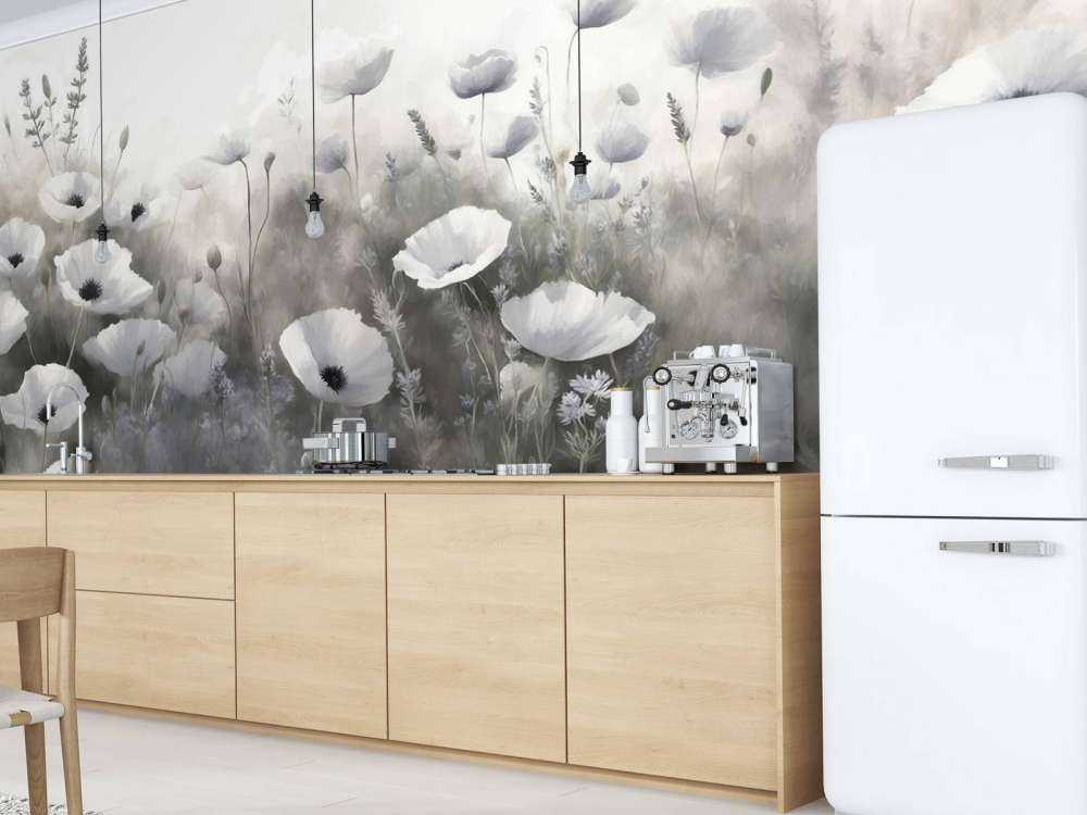 Danza di fiori selvatici - grigio