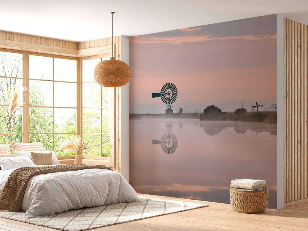 Mulino a vento in metallo