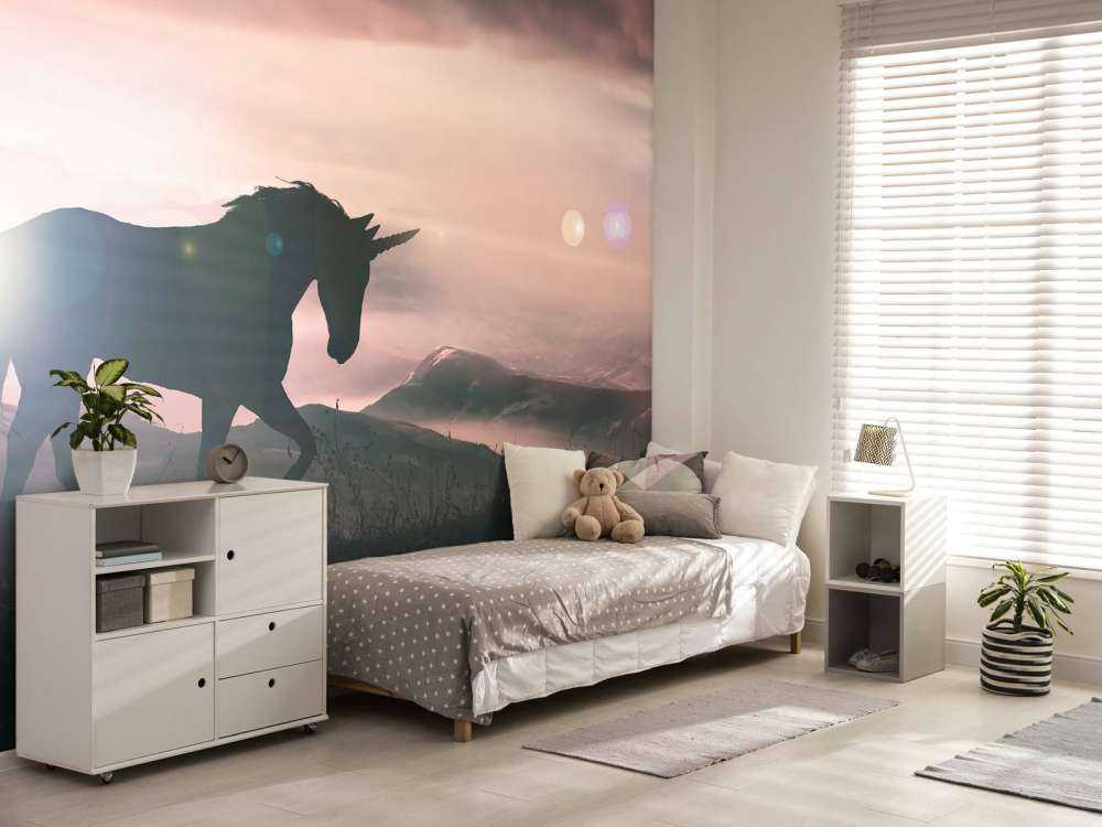 Unicorno al tramonto