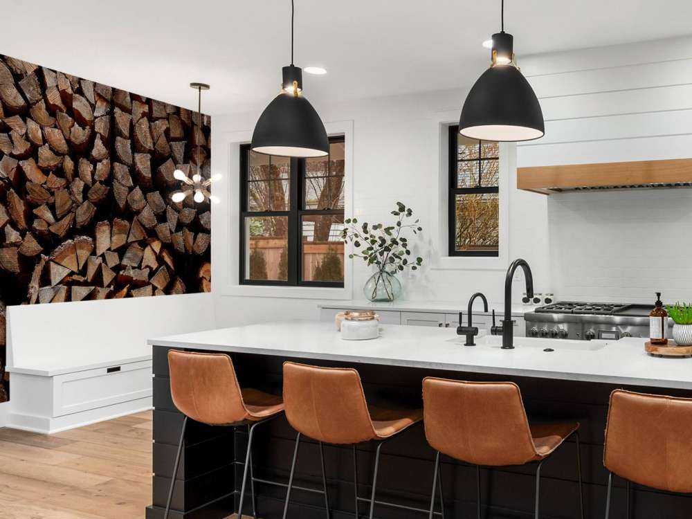 Pile rotonde di legno