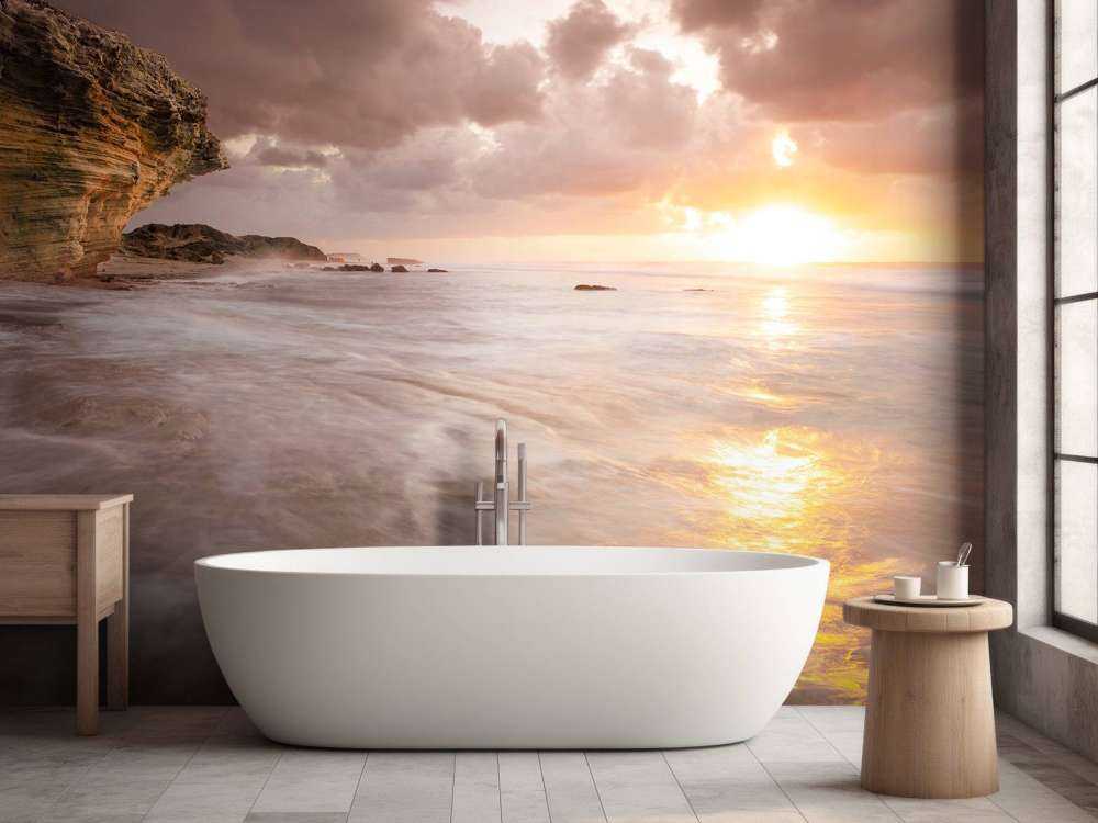 Tramonto sulle rocce