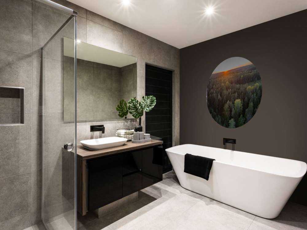 Foto aerea di alberi autunnali