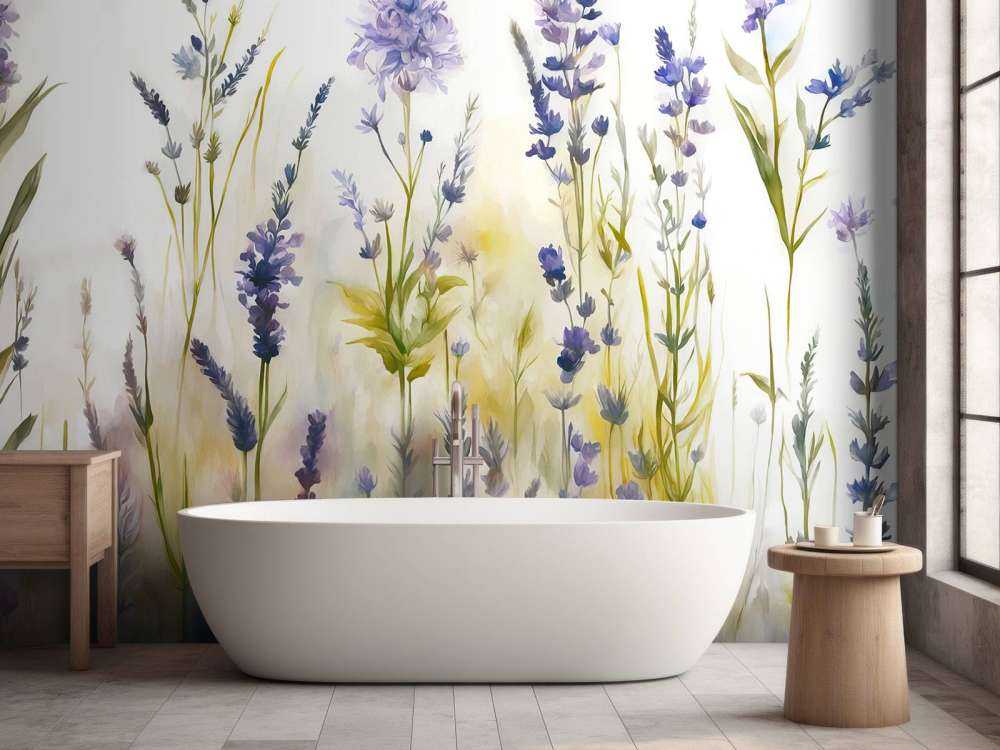 Lavanda Radura Senza Giunte Pastello