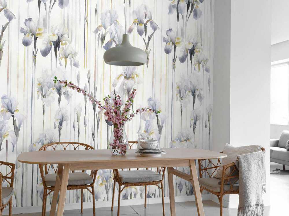 Iris e Strisce Grigio Senza Soluzione di Continuità