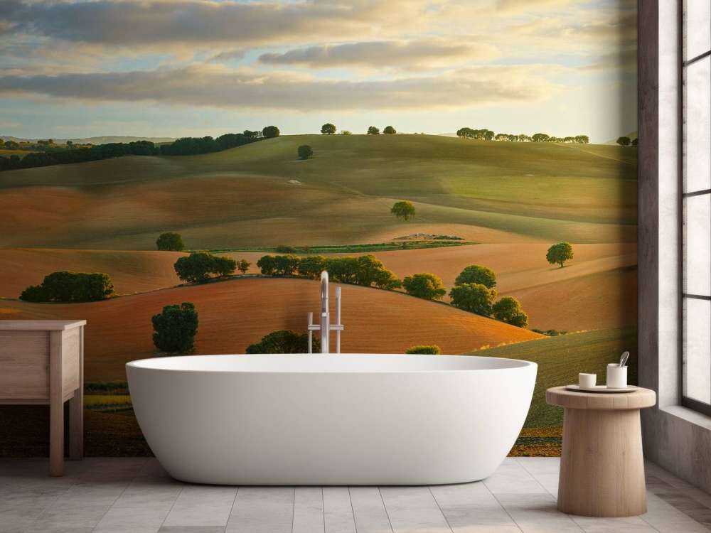 Paesaggio con le montagne