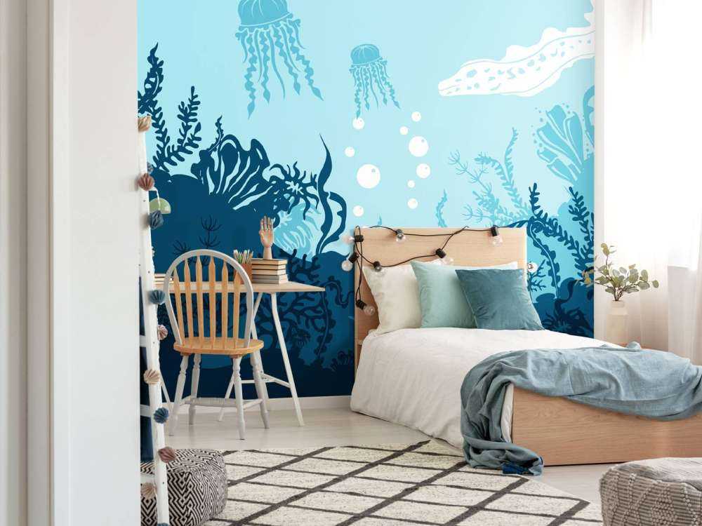 Il mondo sottomarino blu