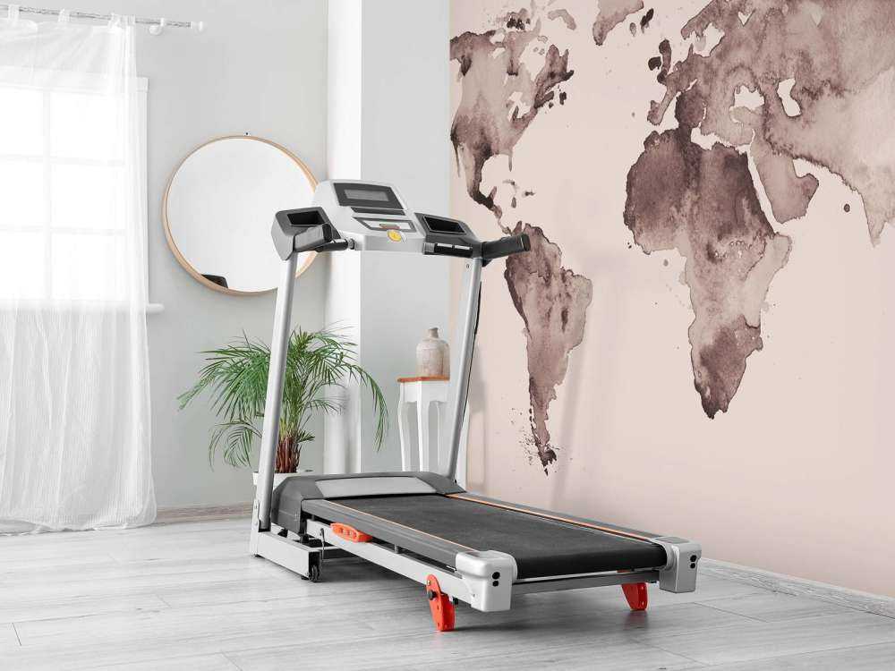 Mappa del mondo in seppia