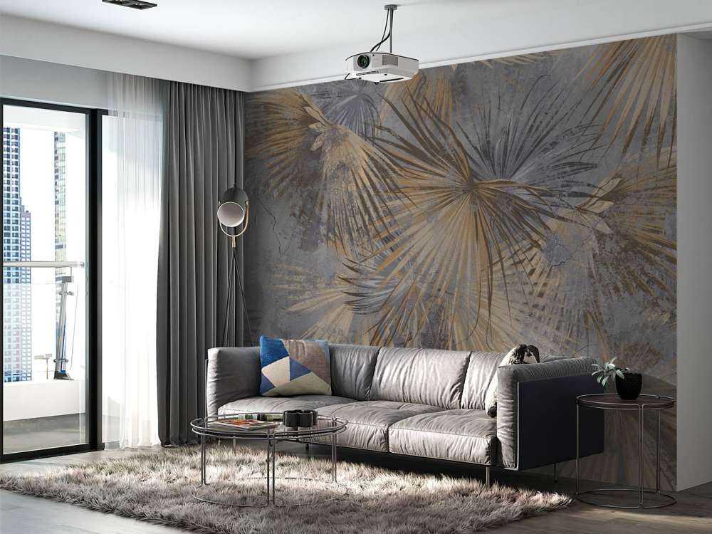 Foglie esotiche in cemento