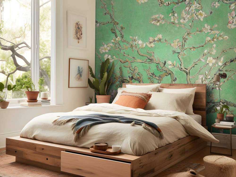 Mandorlo in fiore di primavera