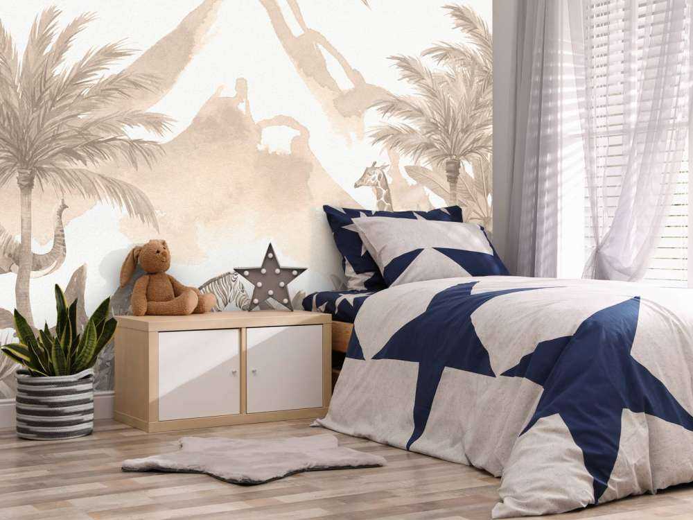 Animali della giungla in taupe