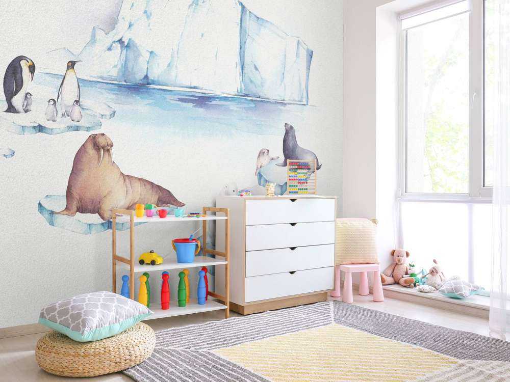 Animali del mondo di ghiaccio