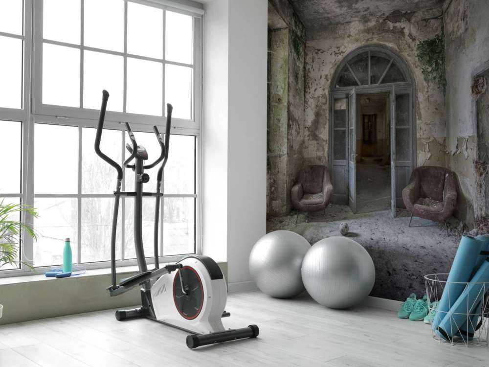 Corridoio in casa abbandonata