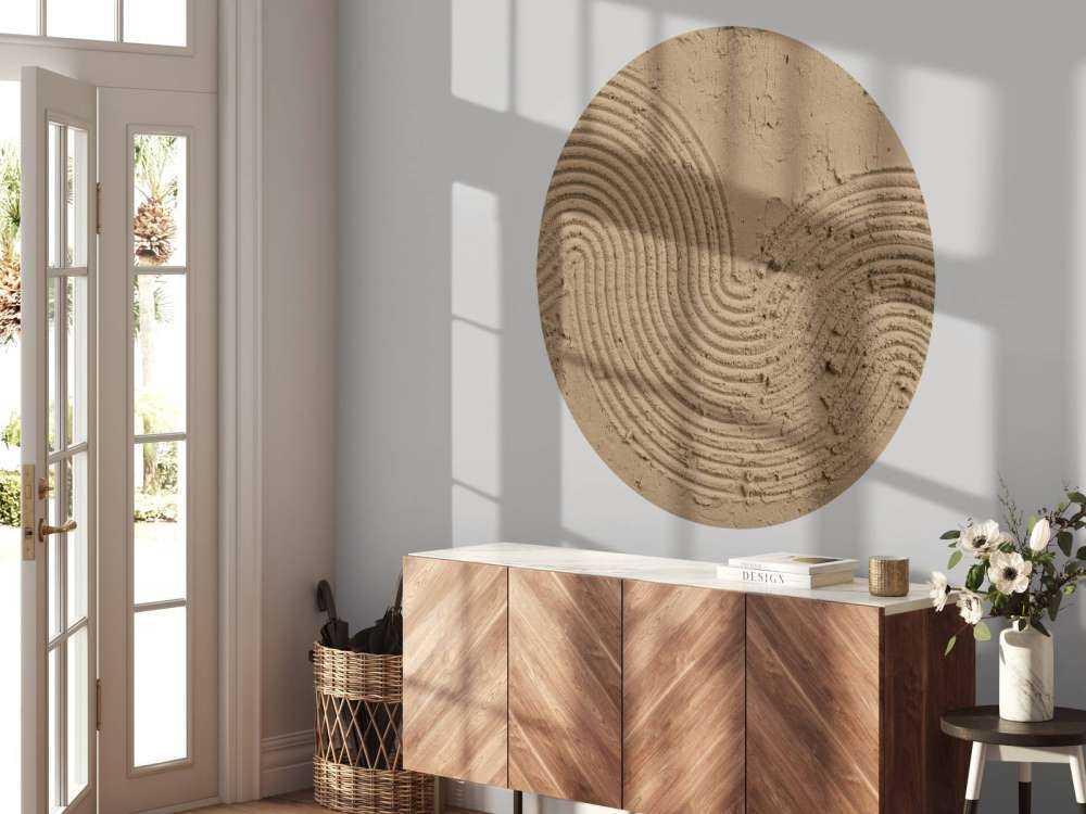 Arte strutturale in oro marrone