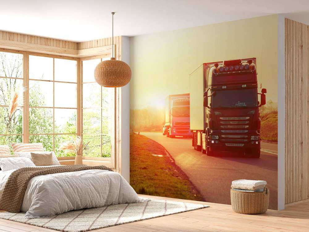 Camion su un'autostrada