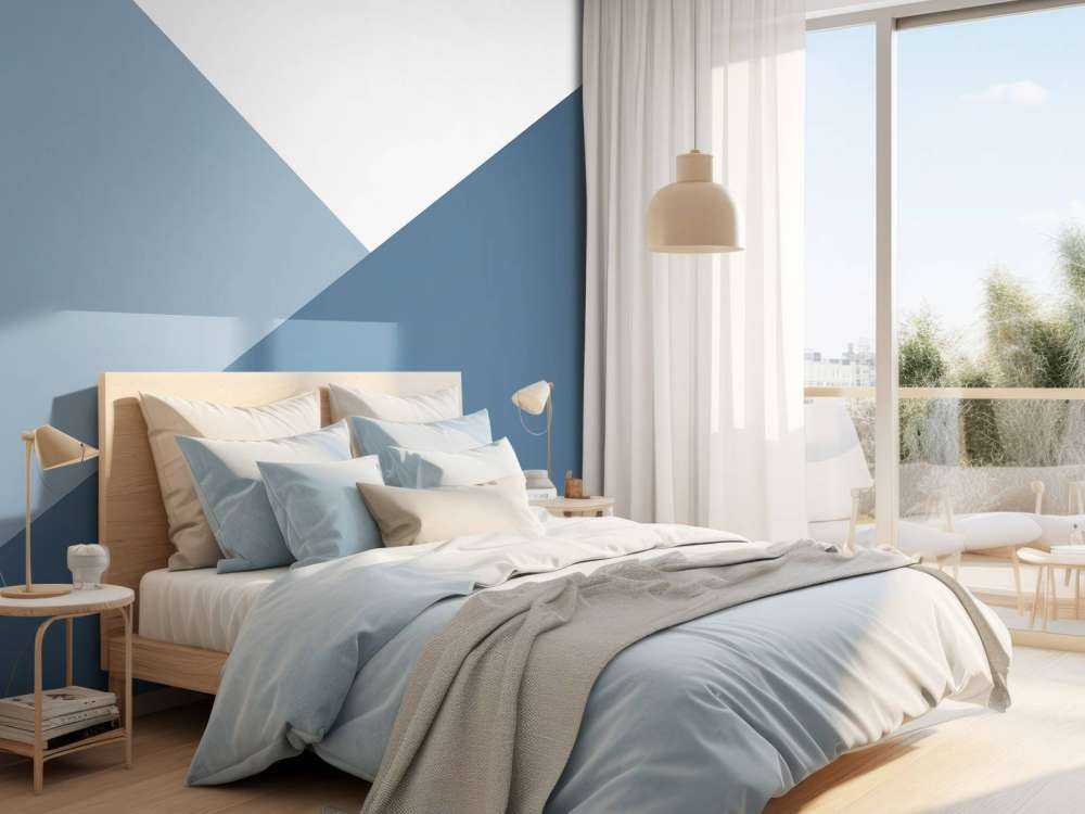 Triangoli nei toni del blu