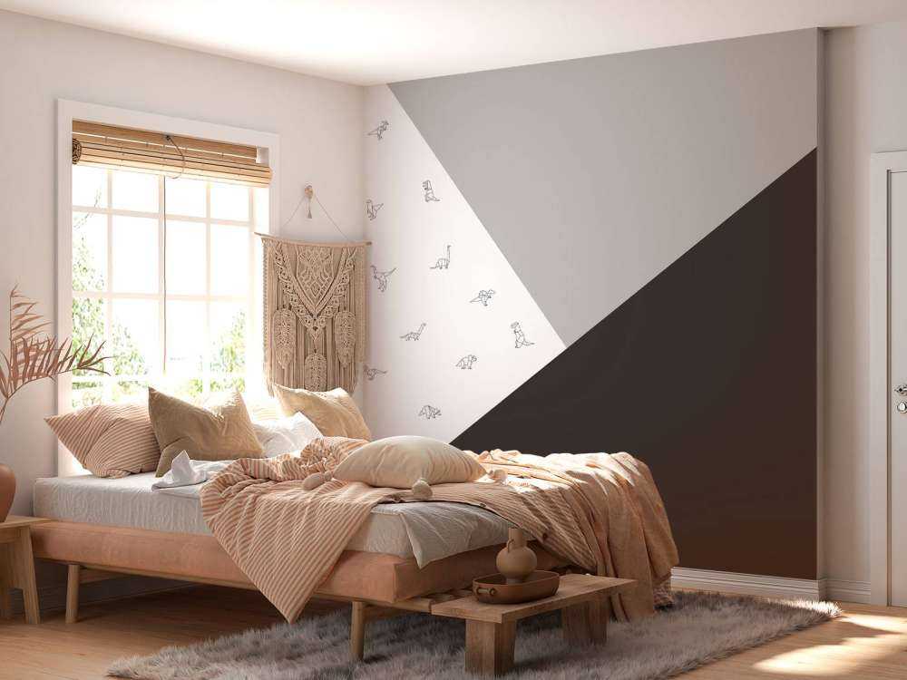 Triangoli bianchi e neri con i dinosauri