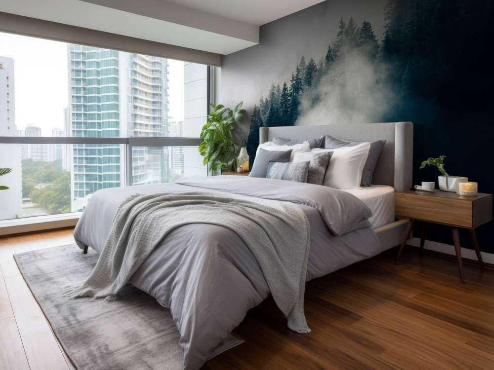 Mattina nebbiosa sulle Alpi