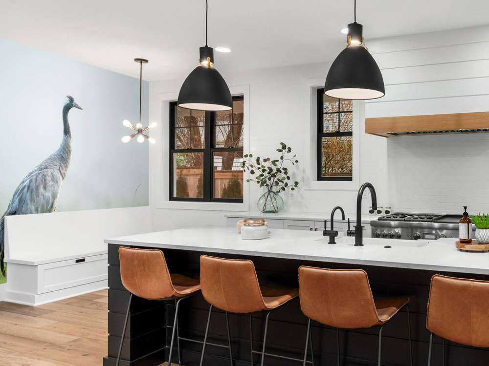 Gru nella nebbia del mattino