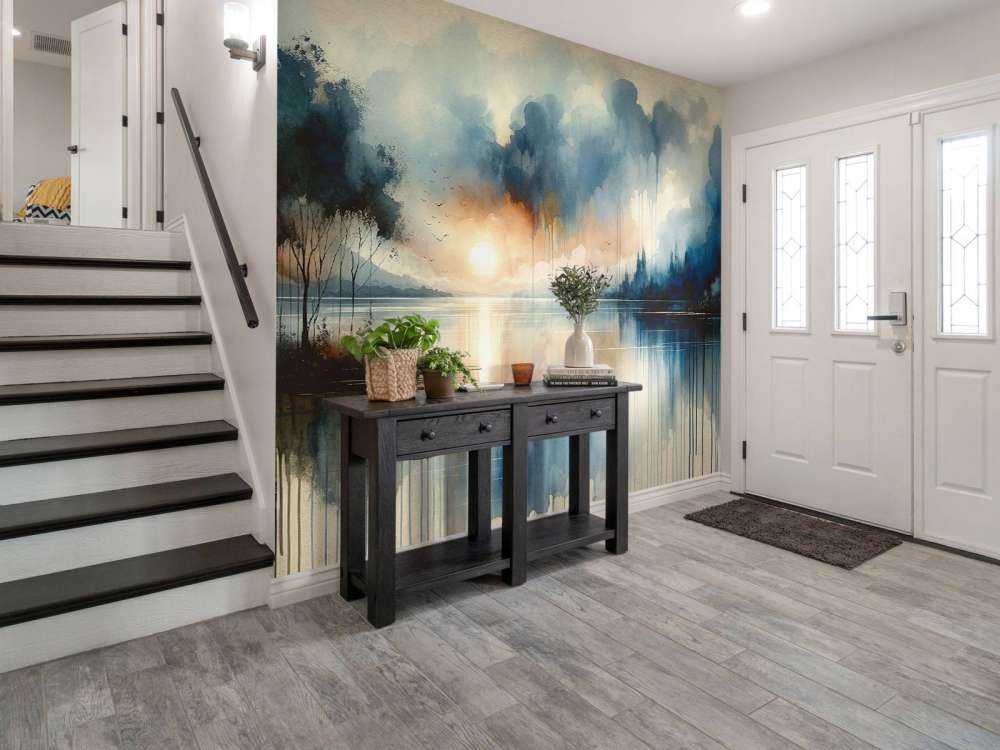 Lago Astratto ad Acquerello