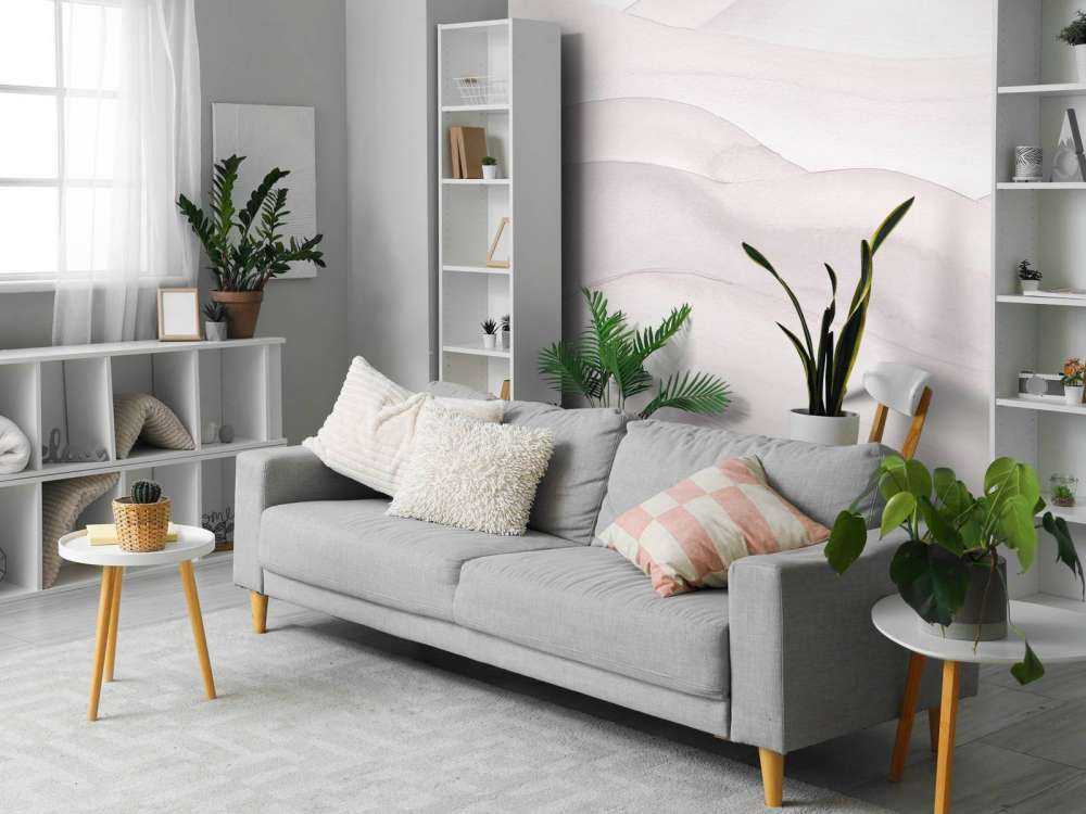 Gradiente astratto ondulato - rosa cipria