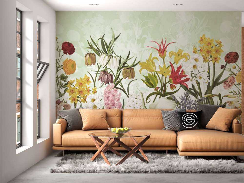 Fiori di Primavera - Verde Menta Fresco