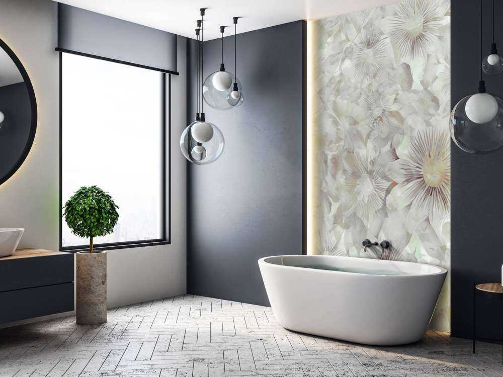 Eleganza Botanica Acquerello Grigio Nebbioso