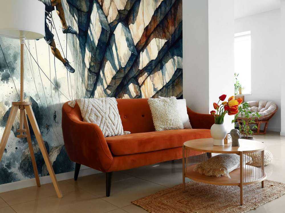 Climber Against the Void Only Courage