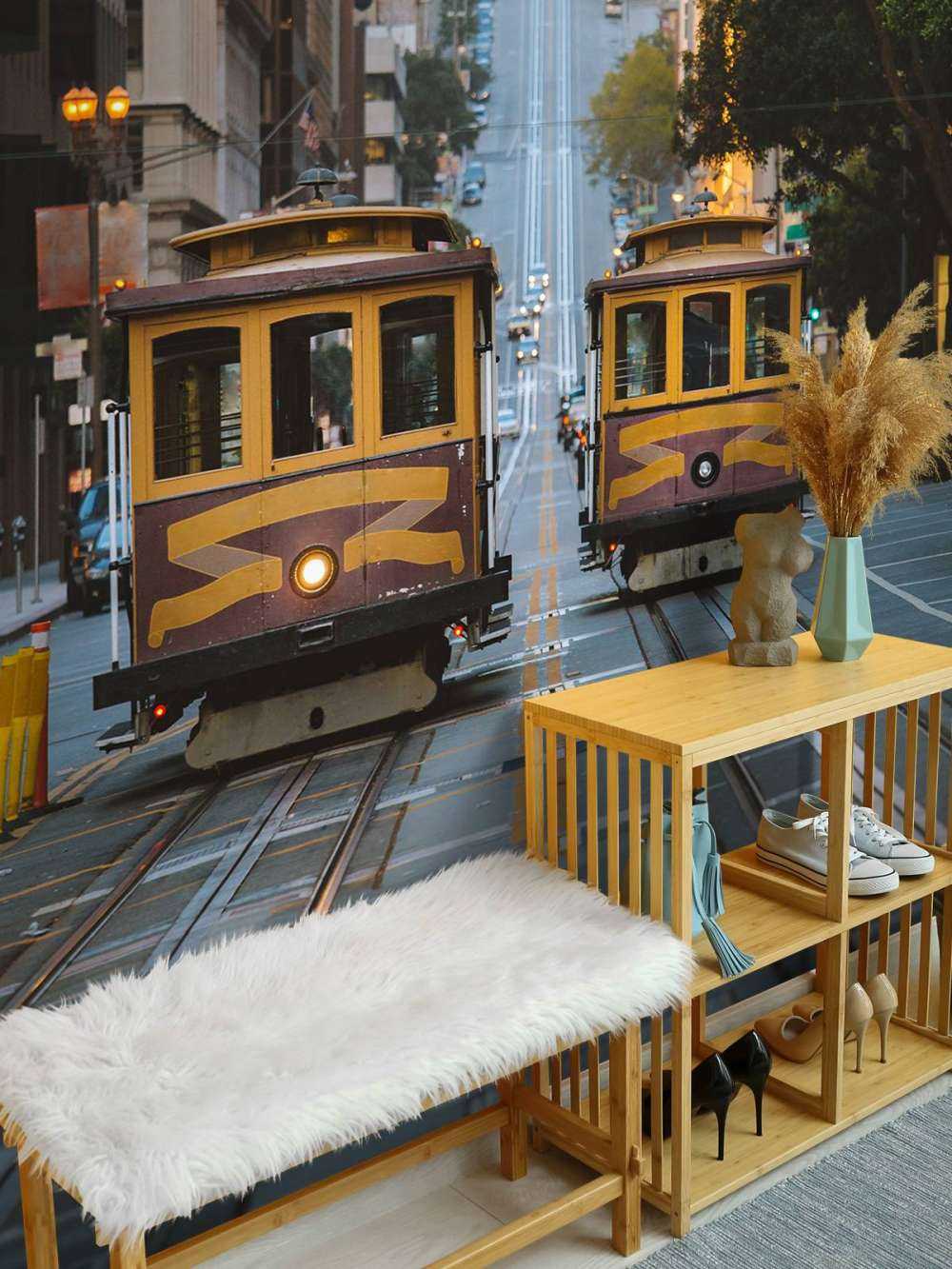 Tram gialli a San Francisco USA