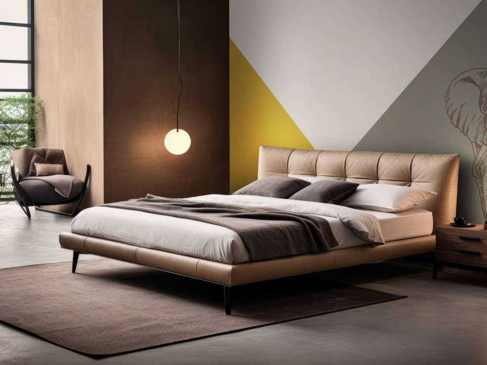 Triangoli in giallo ocra e verde ocra con elefante