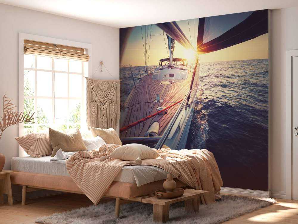 Barca a vela di prua