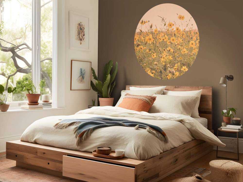 Fiori gialli con look vintage