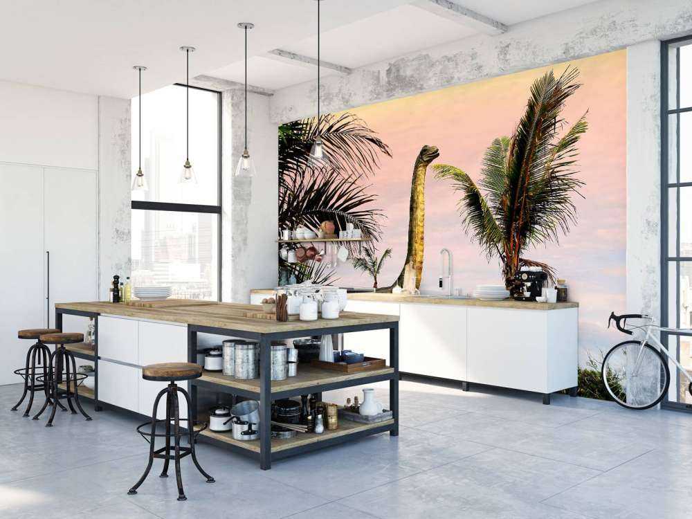 Foto carta da parati dinosauro